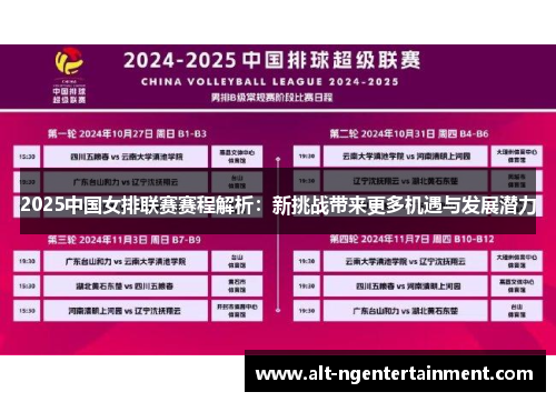 2025中国女排联赛赛程解析：新挑战带来更多机遇与发展潜力