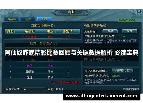 阿仙奴昨晚精彩比赛回顾与关键数据解析 必读宝典